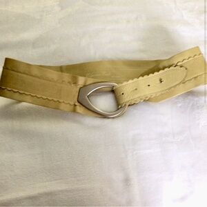 Yellow Italian Leather Belt